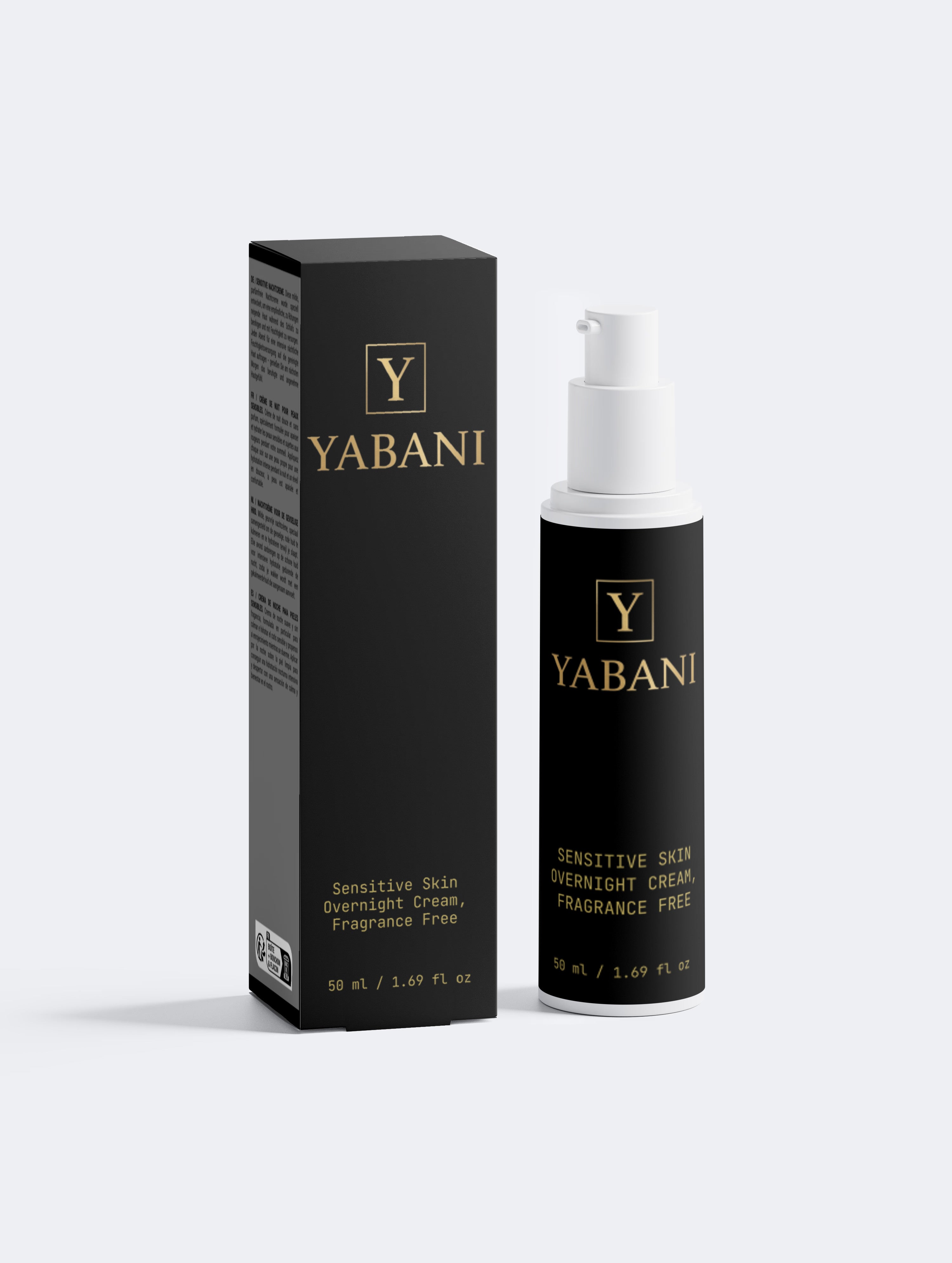 Sensitive Skin Overnight Cream, Fragrance Free